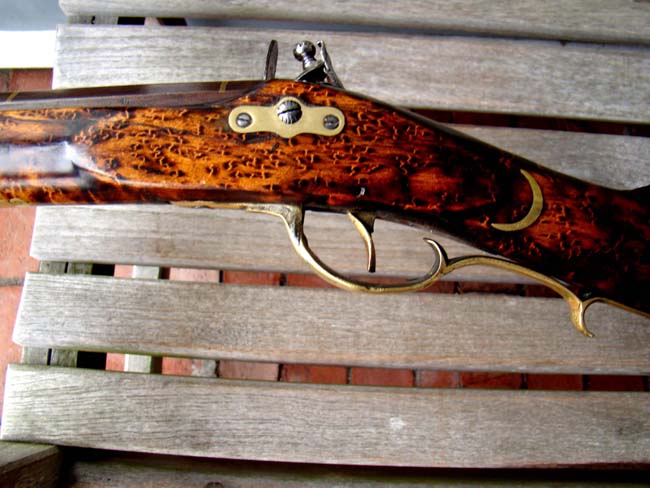 A Pennsylvania flintlock half-stock plains rifle by John Moll II of Allentown circa 1820-1850 — image 4